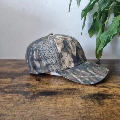 Vintage American Baseball Hat Snapback cap one size adjustable realtree khaki brown camo