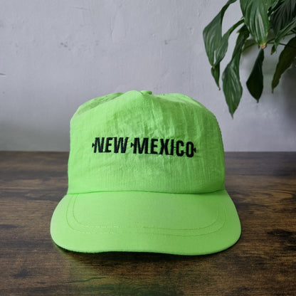 Vintage American Trucker Hat Snapback cap one size neon green new mexico