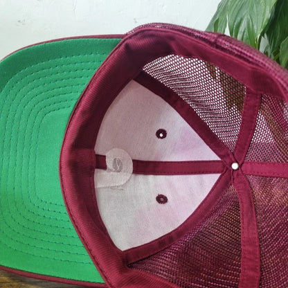Vintage American Trucker Hat Snapback cap one size adjustable Philadelphia Phillies burgundy