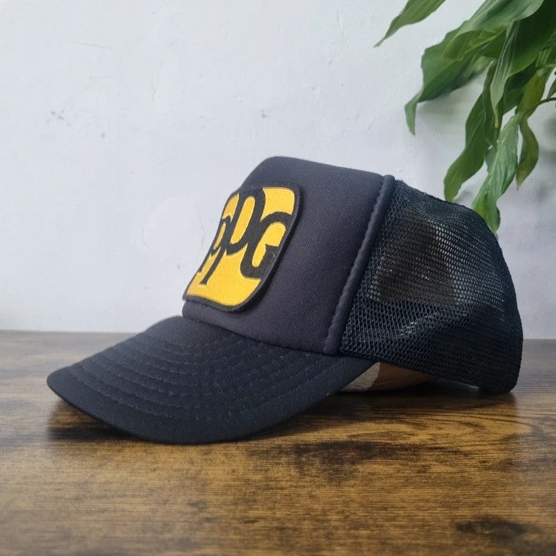 Vintage American Trucker Hat Snapback cap one size adjustable black ppg