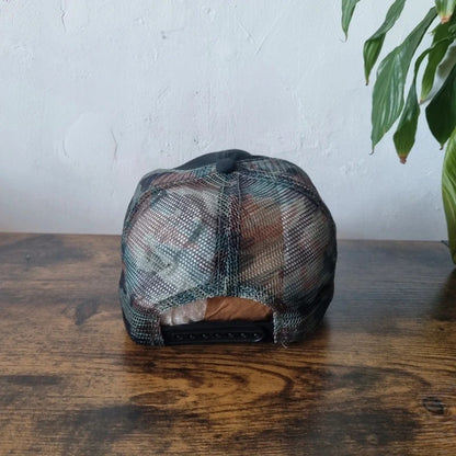 Budweiser Baseball Hat Snapback cap one size adjustable black green camo