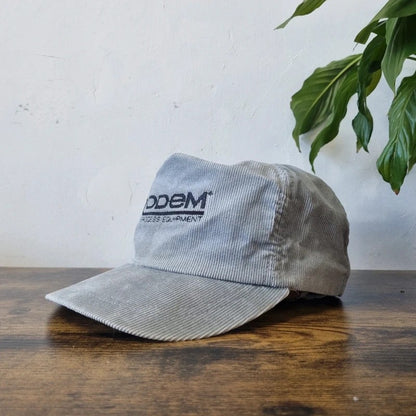 Vintage American Trucker Hat Snapback cap one size adjustable grey rodem equipment