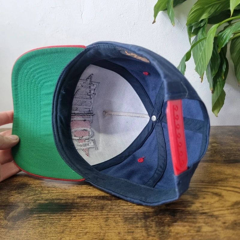 Vintage American Baseball Hat Snapback cap one size adjustable red navy FO Life