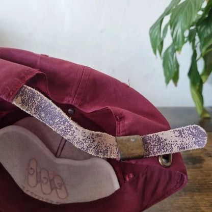 Vintage American Trucker Hat Snapback cap one size adjustable burgundy extel