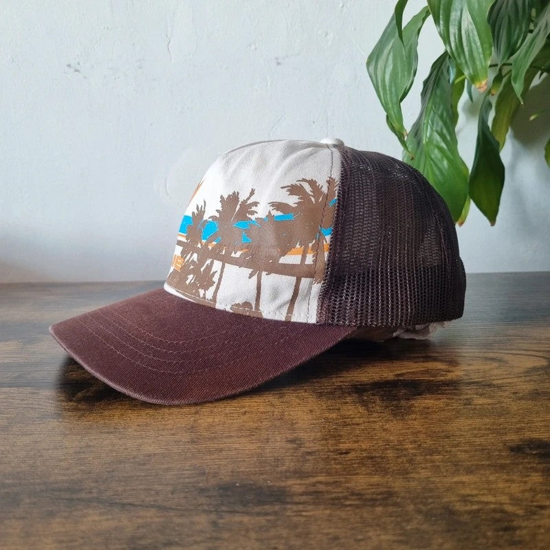 Vintage Dakine Baseball Hat Snapback cap one size adjustable beige brown