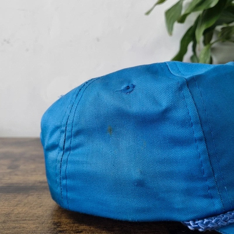 Vintage American Trucker Hat Snapback cap one size adjustable blue hydraulics craigsville