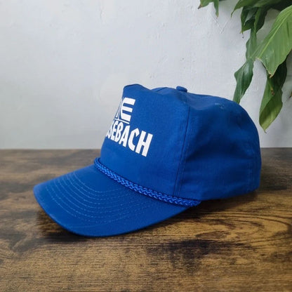 Vintage American Trucker Hat Snapback cap one size adjustable royal blue mosebach
