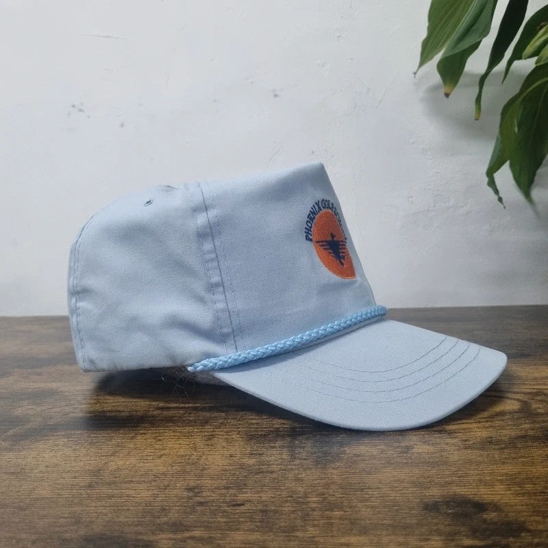 Vintage American Trucker Hat Snapback cap one size adjustable blue phoenix golf school