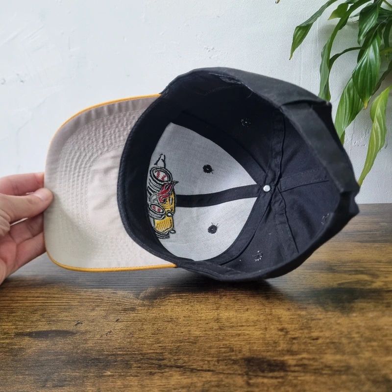 Vintage American Bowling Green Hot Rods baseball Hat Snapback cap one size adjustable black yellow