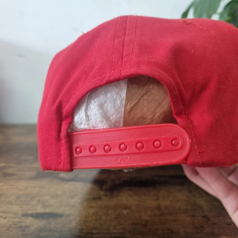 Vintage American Baseball Hat Snapback cap one size red Kansas City Chiefs