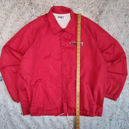 Chalk Line San Francisco 49ers Coach Varsity Jacket 90s - Size XL Red Vintage
