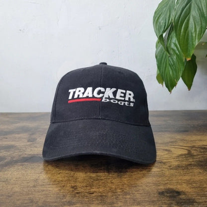 Vintage American Baseball Hat Snapback cap one size adjustable black tracker boats