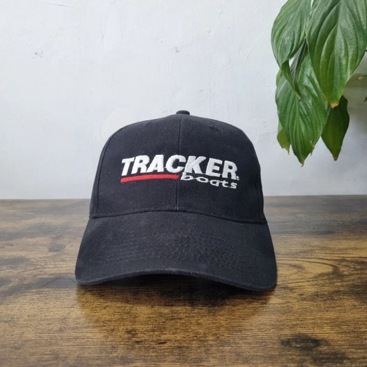 Vintage American Baseball Hat Snapback cap one size adjustable black tracker boats