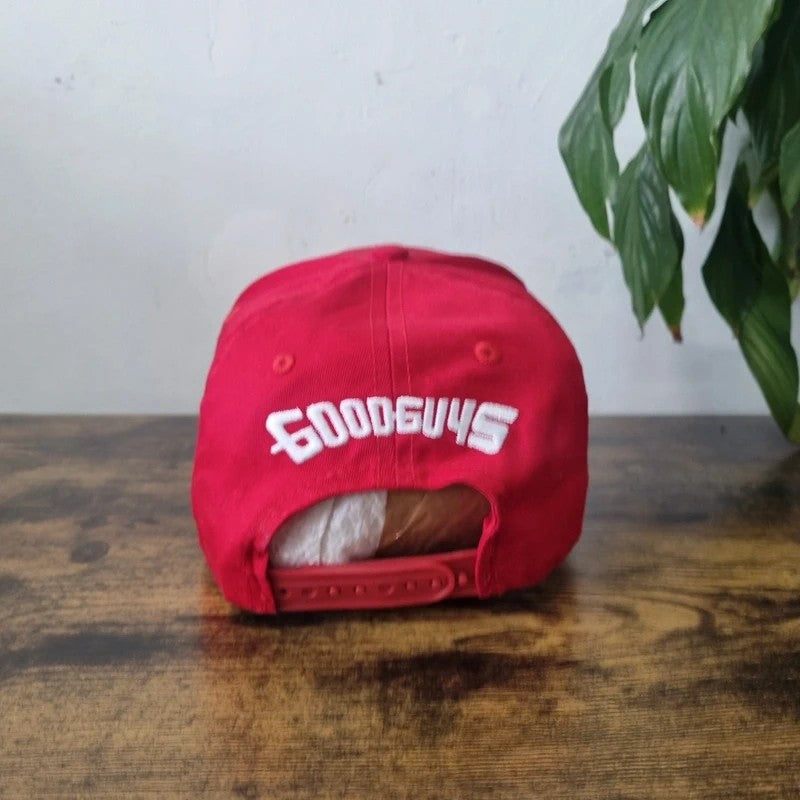 Vintage American Baseball Hat Snapback cap one size adjustable red car good guys
