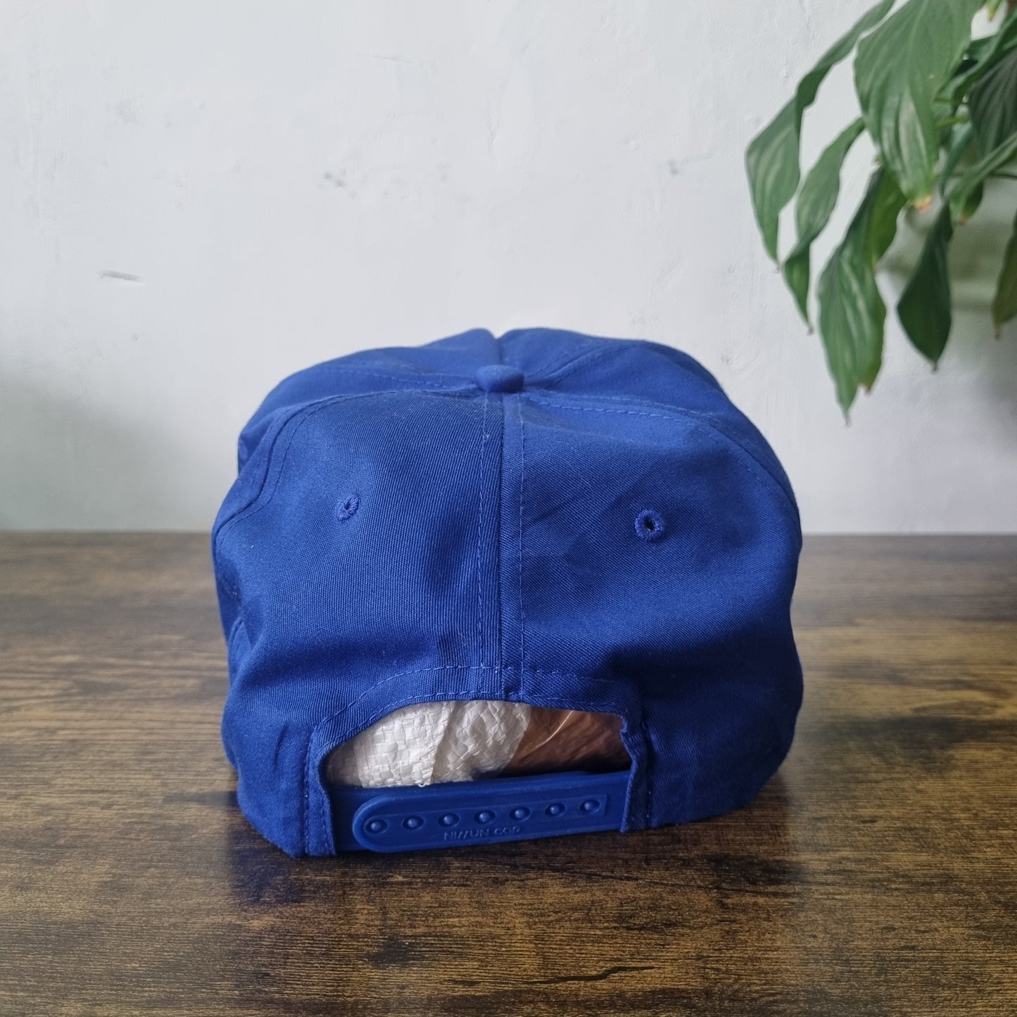 Vintage American Trucker Hat Snapback cap one size adjustable blue