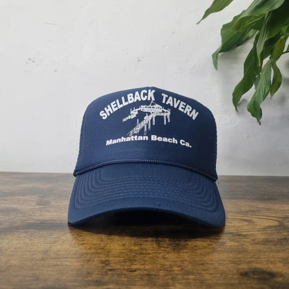 Vintage American Baseball Hat Snapback cap one size adjustable navy shellback tavern