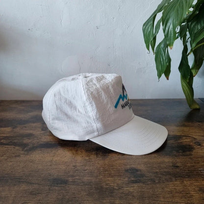 Vintage American Trucker Hat Snapback cap one size adjustable white Maralp tour bike