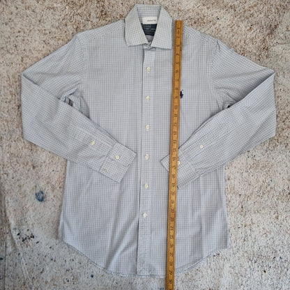 Ralph Lauren OXFORD SHIRT REGENT CUSTOM FIT CHECK - Blue - Size 14.5