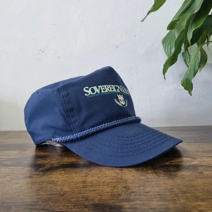 Vintage American Trucker Hat Snapback cap one size adjustable navy sovereign of the seas