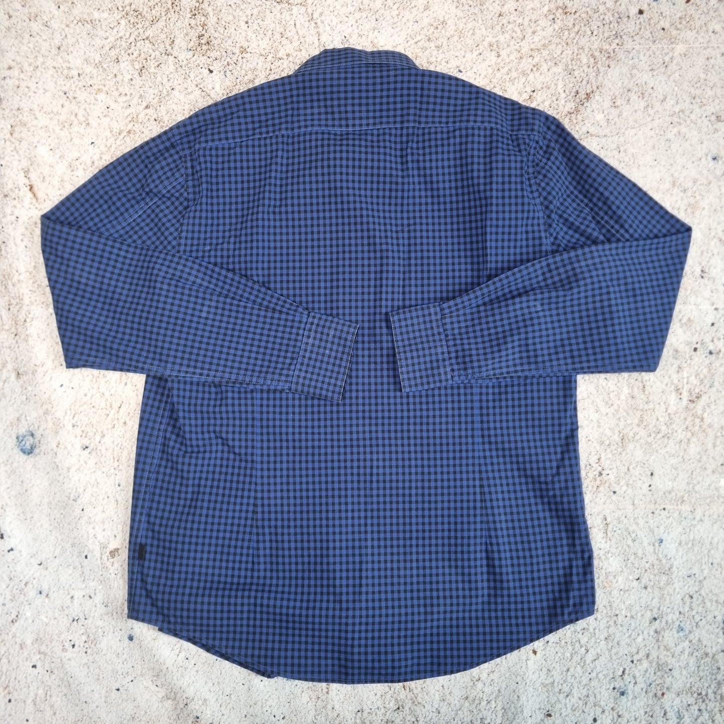 Barbour INTERNATIONAL SHIRT SLIM FIT CHECK GINGHAM - Blue - Size XL