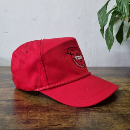 Vintage American Trucker Hat Snapback cap one size red Turbo diesel Register