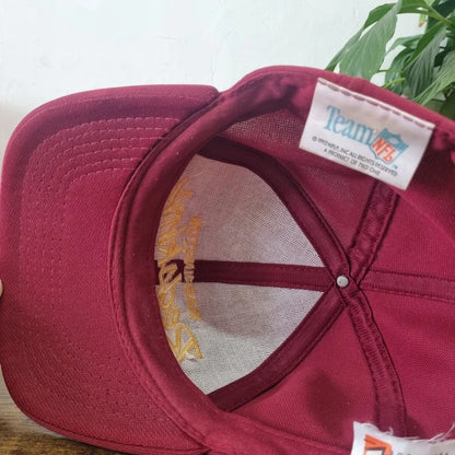 Vintage American Baseball Hat Snapback cap one size adjustable burgundy Redskins nfl