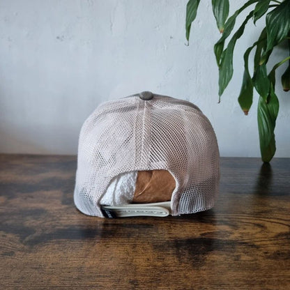 Vintage American baseball Hat Snapback cap one size adjustable khaki beige bottomland camo