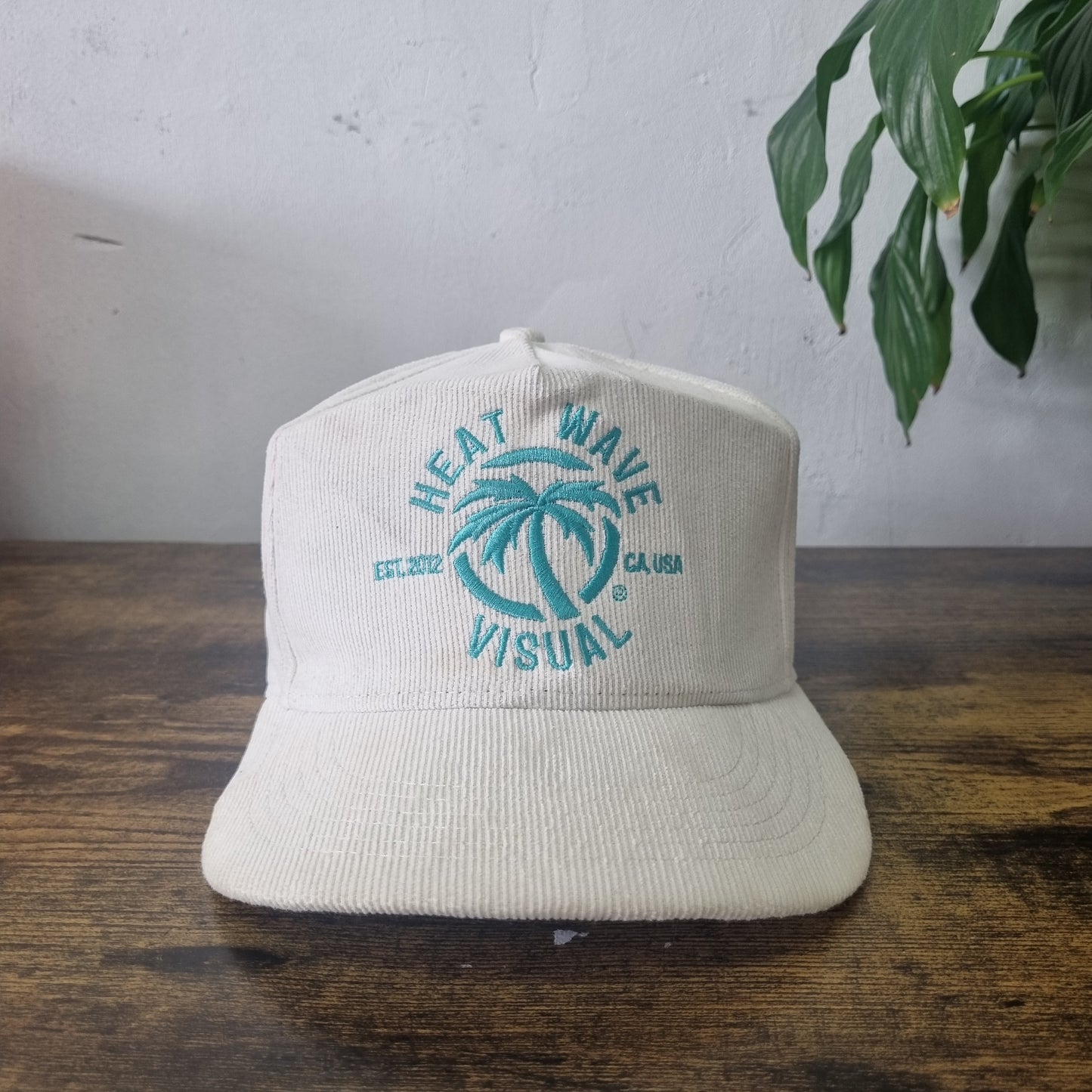 Vintage American Trucker Hat Snapback cap one size white heat wave visual