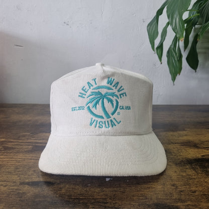 Vintage American Trucker Hat Snapback cap one size white heat wave visual