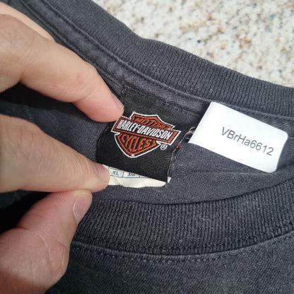 Harley Davidson Biker T-Shirt Short Sleeve St-Thomas  - Black - Size XL