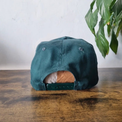 Vintage American Trucker Hat Snapback cap one size adjustable dark green Edward johns investment