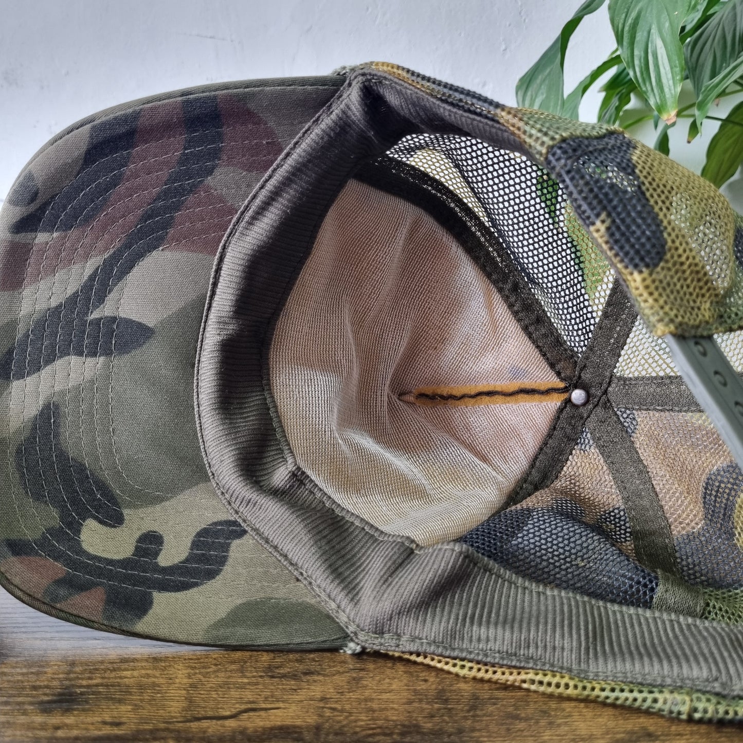 Vintage American Trucker Hat Snapback cap one size adjustable khaki ccountry boy