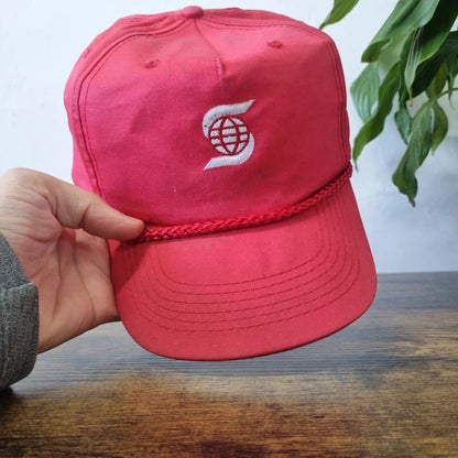 Vintage American Baseball Hat Snapback cap one size adjustable Red Scotiabank