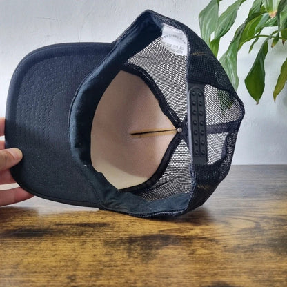 Vintage American Trucker Hat Snapback cap one size adjustable black class of 62 reunion