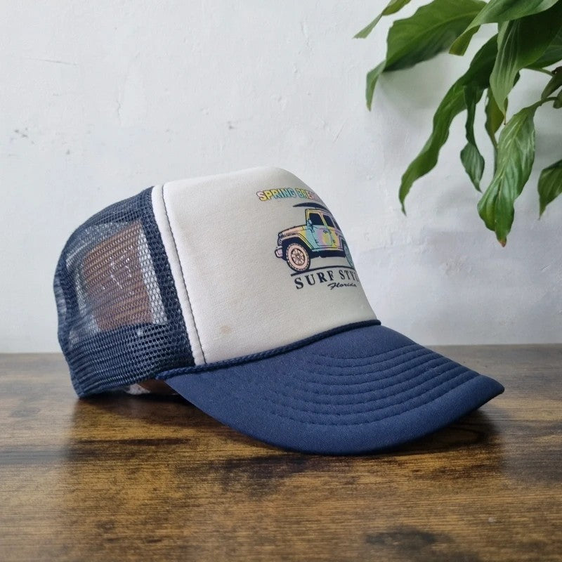 American Baseball Hat Snapback cap one size adjustable blue white spring break 22