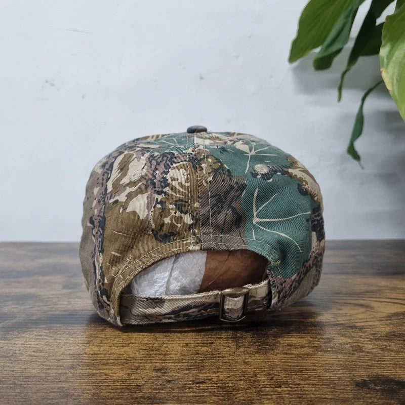 Vintage American Baseball Hat Snapback cap one size khaki brown realtree clyde power group