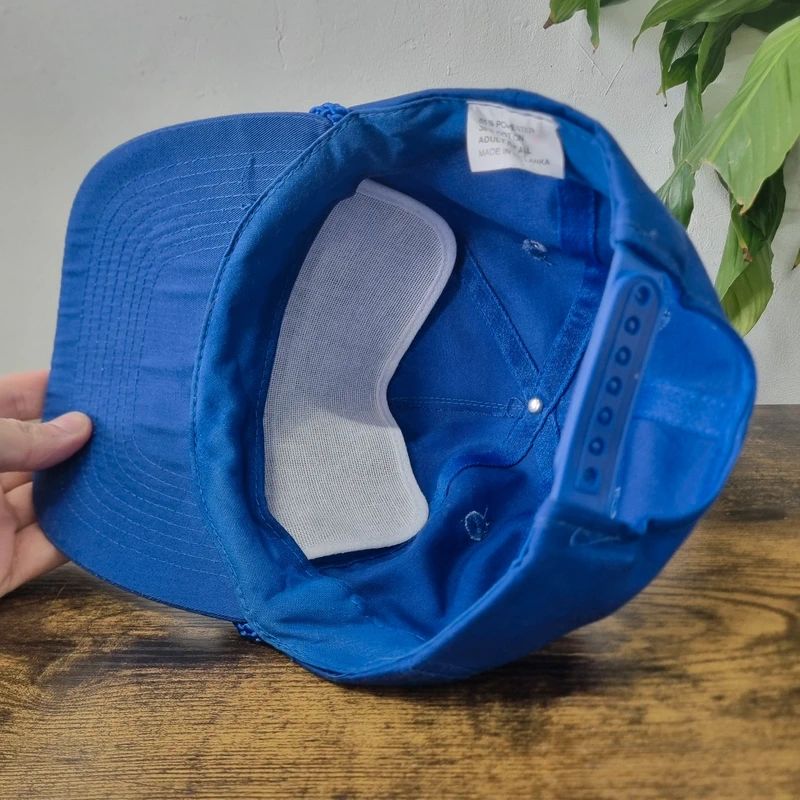 Vintage American Trucker Hat Snapback cap one size adjustable royal blue mosebach
