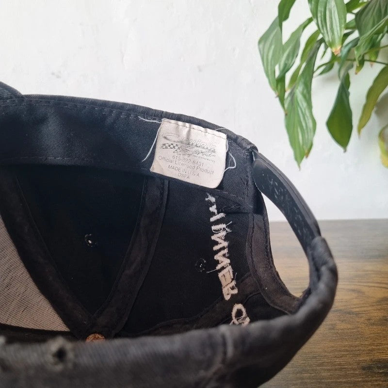 Vintage American Baseball Hat Snapback cap one size adjustable faded black Chevrolet