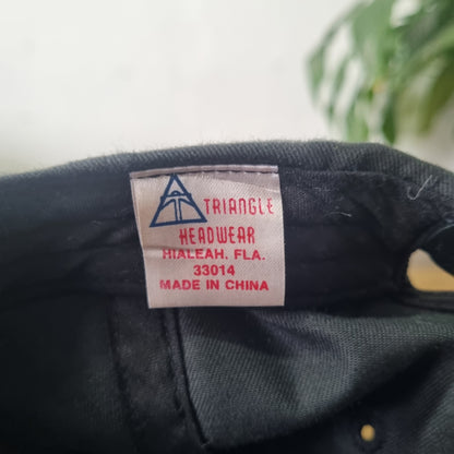 Vintage American Trucker Hat Snapback cap one size adjustable Black Cocoa Beach