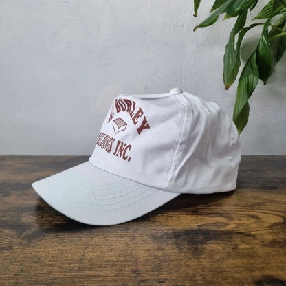 Vintage American Trucker Hat Snapback cap one size adjustable white burley