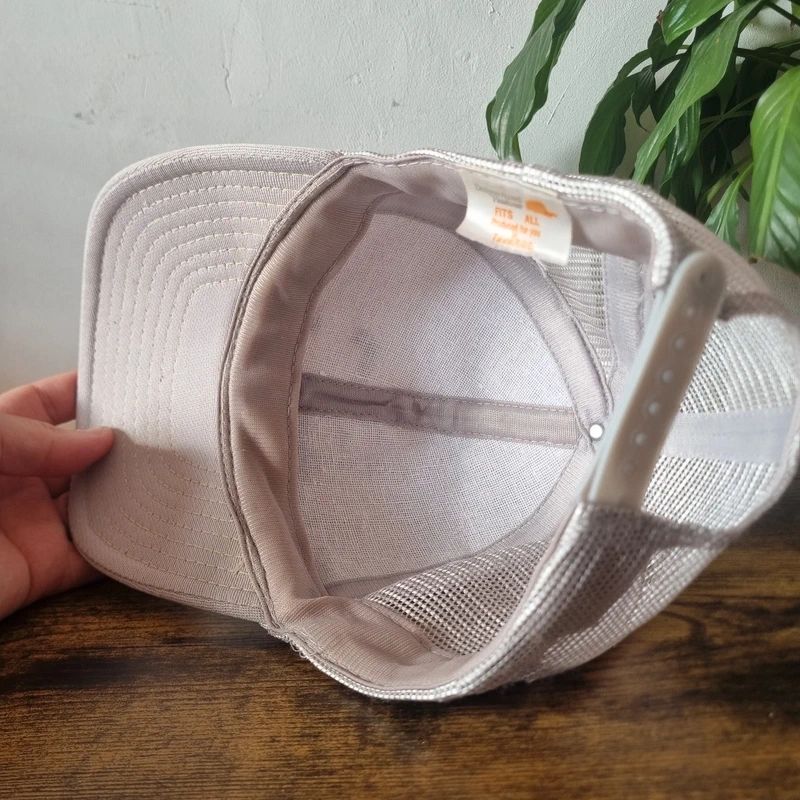 Vintage American baseball Hat Snapback cap one size adjustable grey BC