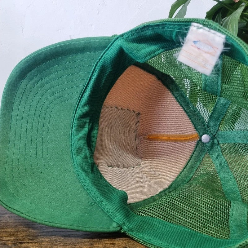 Vintage American Trucker Hat Snapback cap one size green yellow RSES Educational Foundation