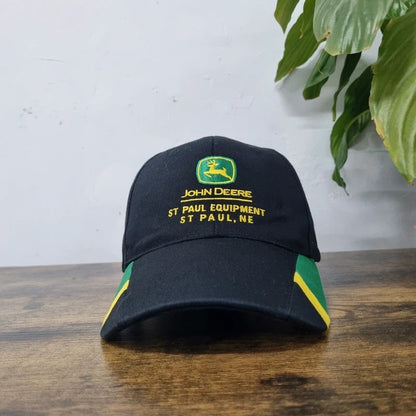 Vintage John Deere Baseball Hat Snapback cap one size adjustable black