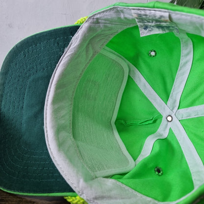 Vintage American Trucker Hat Snapback cap one size green zenith satellite