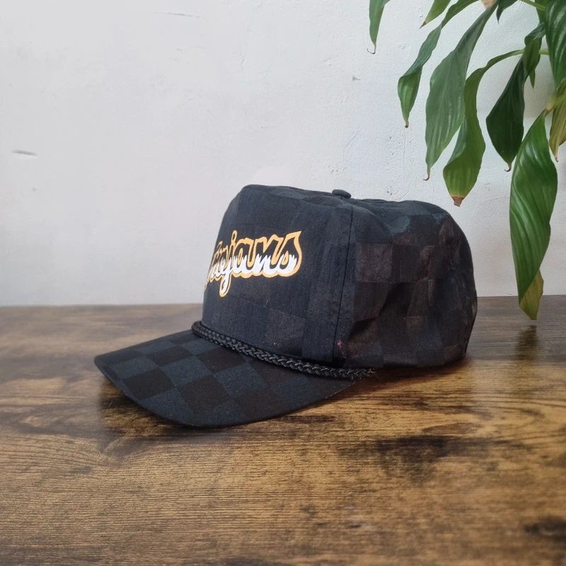 Vintage American Trucker Hat Snapback cap one size adjustable black Trojans