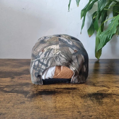 Vintage American Baseball Hat Snapback cap one size adjustable realtree khaki brown camo