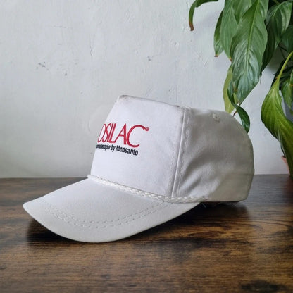 Vintage American Trucker Hat Snapback cap one size adjustable white Posilac