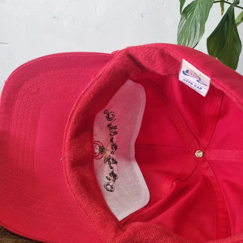 Vintage American Trucker Hat Snapback cap one size Central States Shrine Association red