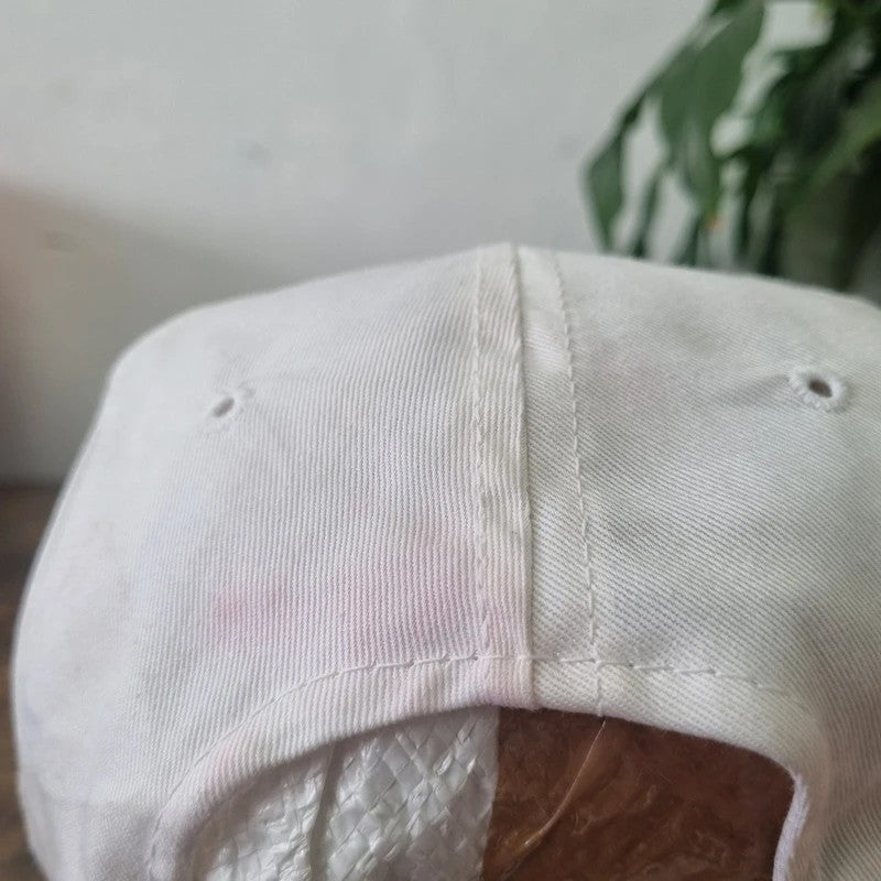 Vintage American Trucker Hat Snapback cap one size adjustable white Freescan inc