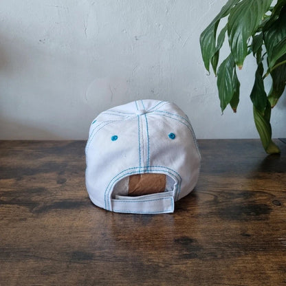 Vintage Bud light Baseball Hat Snapback cap one size adjustable white blue y2k